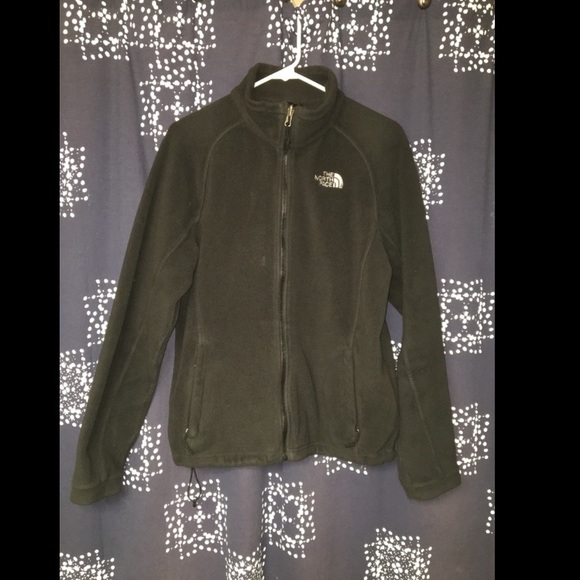 Used Black North Face Full-Zip Fleece Jacket - Picture 1 of 7